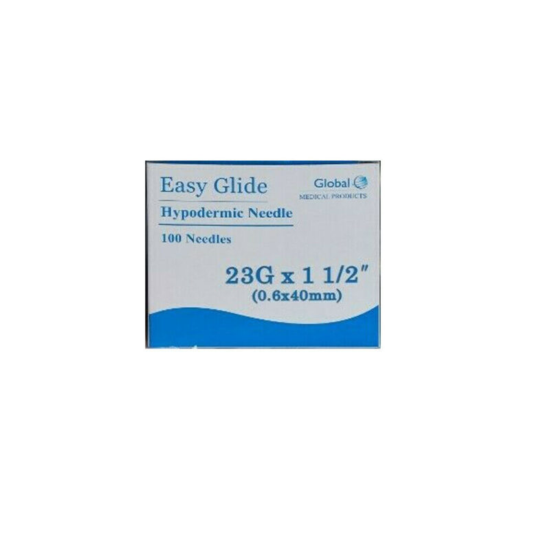 Easy Glide 23g x 1 1/2" Hypodermic Needles - Box of 100